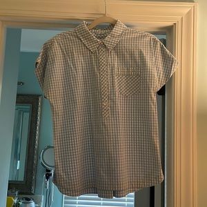 Blue and White gingham shirt from Vineyard Vines. So cute!!